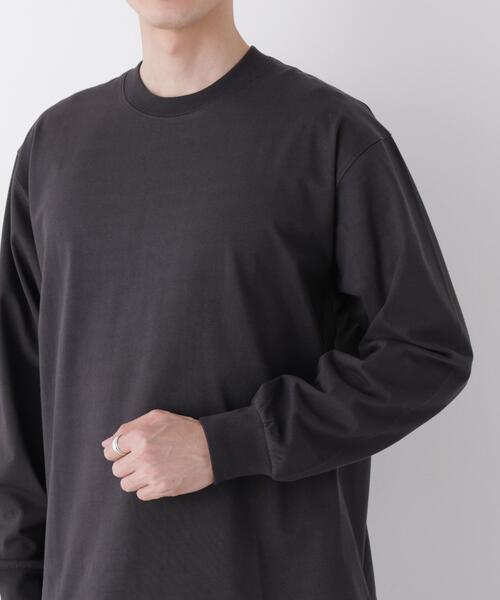 NANO universe（ナノユニバース）の「8ozビッグシルエットTシャツ 長袖（Tシャツ/カットソー・メンズ・ホワイト/パープル/ブラック/ミント・L/M）」の12枚目の写真