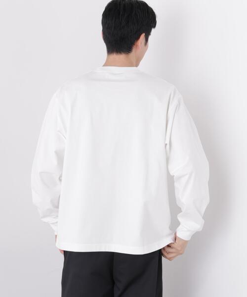 NANO universe（ナノユニバース）の「8ozビッグシルエットTシャツ 長袖（Tシャツ/カットソー・メンズ・ホワイト/パープル/ブラック/ミント・L/M）」の17枚目の写真