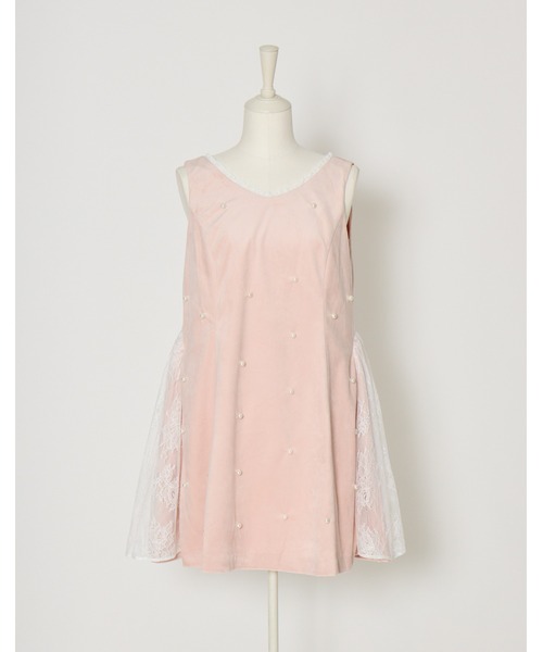 mellfy memory（メルフィーメモリー）の「Lacy lady pearl topping onepiece（ワンピース・レディース・ホワイト/ピンク・FREE）」の18枚目の写真