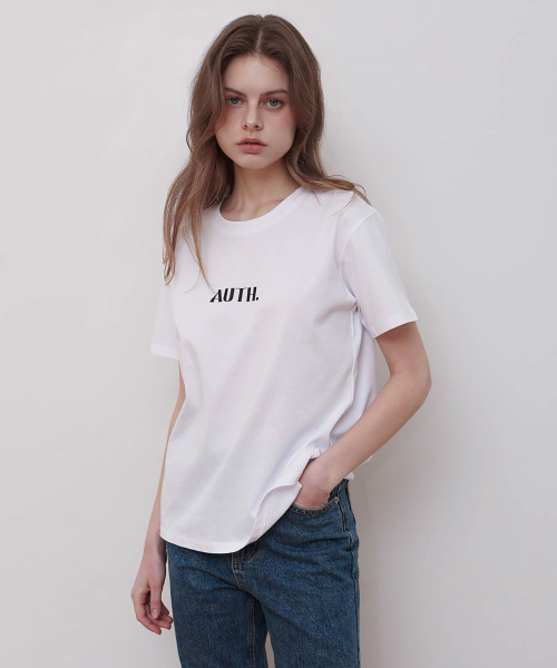 AUTH.(オース)の「ベーシックロゴ半袖Tシャツ(ホワイト)(Tシャツ/カットソー・レディース・その他・FREE)」の4枚目の写真