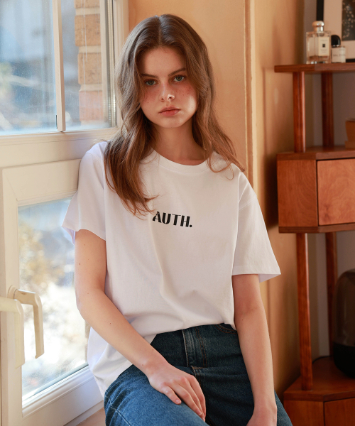 AUTH.(オース)の「ベーシックロゴ半袖Tシャツ(ホワイト)(Tシャツ/カットソー・レディース・その他・FREE)」の3枚目の写真