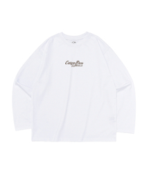 ヴィンテージクラックロゴ ロングスリーブTシャツ (ホワイト)