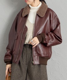 KIFFE（キッフェ）の「【WEB先行予約】[KIFFE/キッフェ] 別注 B-10 フェイクレザーフライトジャケット（ミリタリージャケット）」