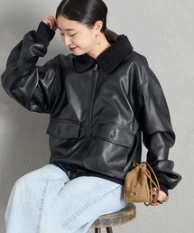 KIFFE（キッフェ）の「【WEB先行予約】[KIFFE/キッフェ] 別注 B-10 フェイクレザーフライトジャケット（ミリタリージャケット）」