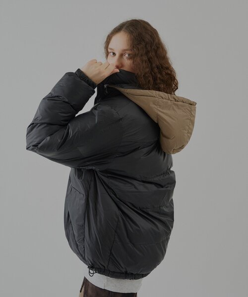 WHIMSIC(ウィムジック)の「【UNISEX/2size】マルチウェイパデットジャケット(ダウンジャケット/コート・レディース・ブラック/ブラウン・1/2)」の5枚目の写真