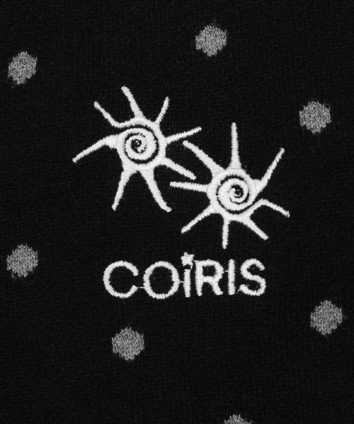 COIRIS(コイリス)の「コハル ドット Vネック スナップカーディガン (2カラー)(カーディガン/ボレロ・レディース・チャコールグレー/ブラック・FREE)」の11枚目の写真