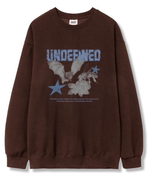 TI.GLAKE(ティーグレイク)の「アンディファインド オーバーサイズ 裏毛 スウェットTシャツ 6カラー(スウェット・レディース・ブラック/ネイビー/ブラウン/グレー/クリーム/チャコール・LARGE/X-LARGE/XX-LARGE)」の5枚目の写真