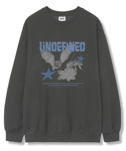 TI.GLAKE(ティーグレイク)の「アンディファインド オーバーサイズ 裏毛 スウェットTシャツ 6カラー(スウェット・レディース・ブラック/ネイビー/ブラウン/グレー/クリーム/チャコール・LARGE/X-LARGE/XX-LARGE)」の4枚目の写真