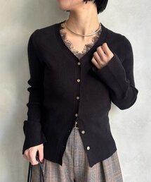 Jena espace merveilleux | レースリブニット　秋服(ニット/セーター)