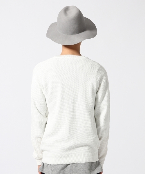 RAGEBLUE（レイジブルー）の「12ゲージキリカエパネルニット長袖/718152（ニット/セーター・メンズ・ネイビー/ホワイト・MEDIUM/LARGE）」の4枚目の写真