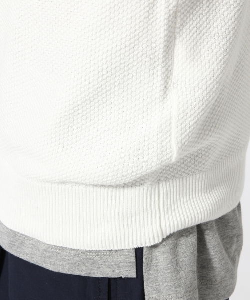 RAGEBLUE（レイジブルー）の「12ゲージキリカエパネルニット長袖/718152（ニット/セーター・メンズ・ネイビー/ホワイト・MEDIUM/LARGE）」の8枚目の写真