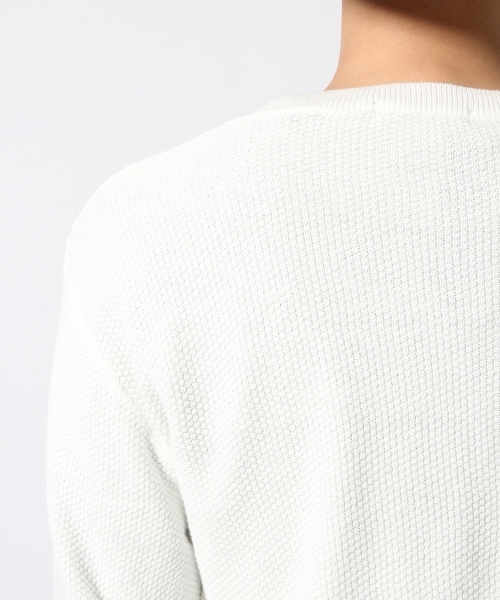 RAGEBLUE（レイジブルー）の「12ゲージキリカエパネルニット長袖/718152（ニット/セーター・メンズ・ネイビー/ホワイト・MEDIUM/LARGE）」の10枚目の写真