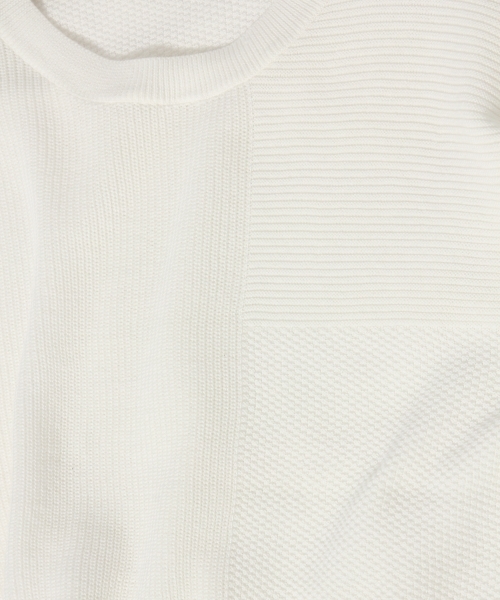 RAGEBLUE（レイジブルー）の「12ゲージキリカエパネルニット長袖/718152（ニット/セーター・メンズ・ネイビー/ホワイト・MEDIUM/LARGE）」の11枚目の写真