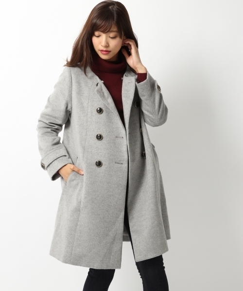 Heather（ヘザー）の「3WAYファーツキコート　723958（その他アウター・レディース・ホワイト×ブラック/グレー/ベージュ・FREE）」の6枚目の写真