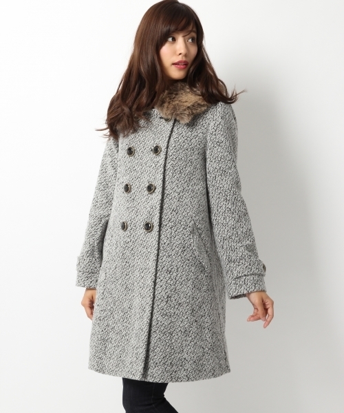 Heather ヘザー　ファーコート Heather（ヘザー）の「3WAYファーツキコート 723958（その他アウター