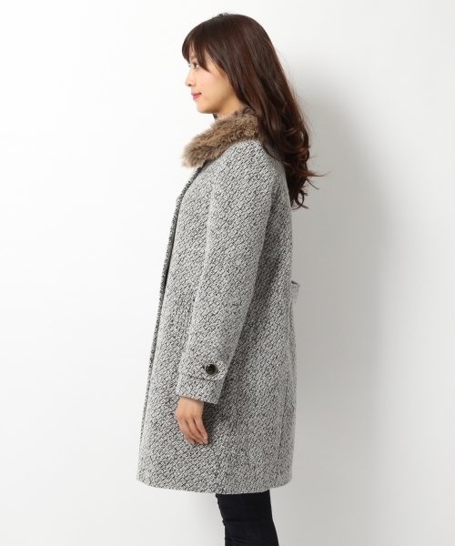 Heather（ヘザー）の「3WAYファーツキコート　723958（その他アウター・レディース・ホワイト×ブラック/グレー/ベージュ・FREE）」の13枚目の写真