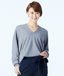 IEDIT | ＩＥＤＩＴレーベルコレクション　たゆんと体を包み込む　もちふわ素材のＶネックニットトップス　　(ニット/セーター)