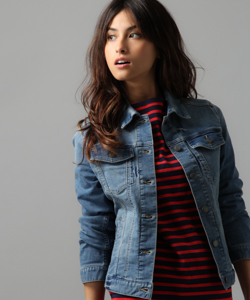 Bayflow ベイフロー の Bayflow Indigoニットデニムgジャン デニムジャケット Wear