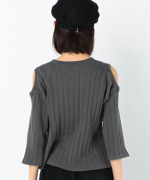 Another Edition（アナザーエディション）の「肩開きリブプルオーバー/AEBC ｶﾀｱｷ RIB PO◆（Tシャツ/カットソー・レディース・ホワイト/グレー/オレンジ・FREE）」の15枚目の写真