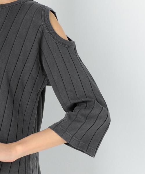 Another Edition（アナザーエディション）の「肩開きリブプルオーバー/AEBC ｶﾀｱｷ RIB PO◆（Tシャツ/カットソー・レディース・ホワイト/グレー/オレンジ・FREE）」の11枚目の写真