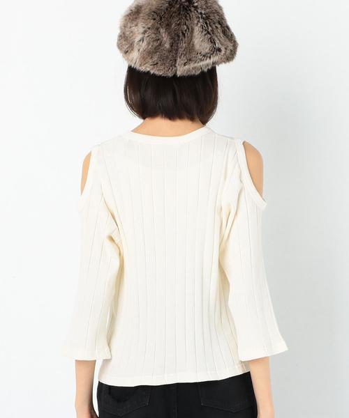 Another Edition（アナザーエディション）の「肩開きリブプルオーバー/AEBC ｶﾀｱｷ RIB PO◆（Tシャツ/カットソー・レディース・ホワイト/グレー/オレンジ・FREE）」の5枚目の写真