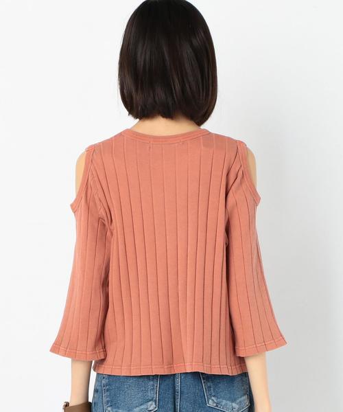 Another Edition（アナザーエディション）の「肩開きリブプルオーバー/AEBC ｶﾀｱｷ RIB PO◆（Tシャツ/カットソー・レディース・ホワイト/グレー/オレンジ・FREE）」の7枚目の写真