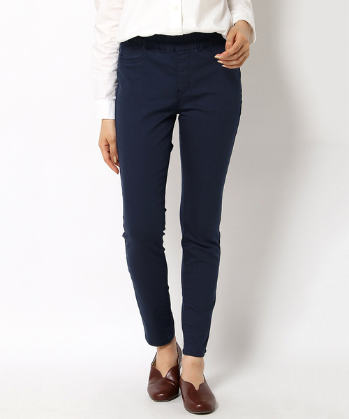 LBC（エルビーシー）の「コットンツイルスキニーパンツ   （その他パンツ・レディース・オリーブ/ネイビー/ブラック/ホワイト・MEDIUM/LARGE/SMALL）」の4枚目の写真