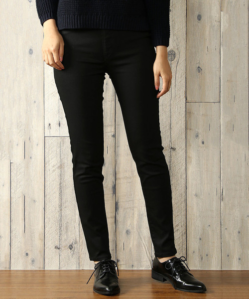 LBC（エルビーシー）の「コットンツイルスキニーパンツ   （その他パンツ・レディース・オリーブ/ネイビー/ブラック/ホワイト・MEDIUM/LARGE/SMALL）」の3枚目の写真