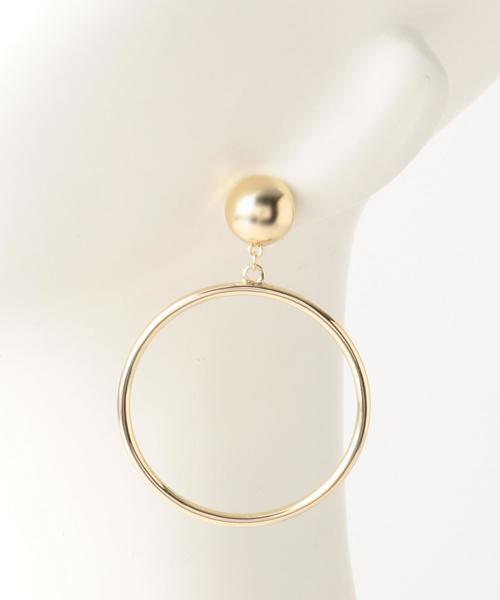 Another Edition（アナザーエディション）の「メタルサークルイヤリング（イヤリング・レディース・ゴールド/シルバー・FREE）」の7枚目の写真