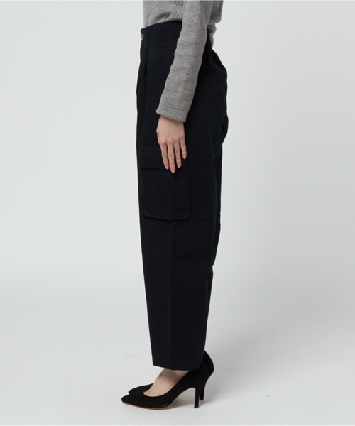 MERLOT（メルロー）の「コットンカーゴパンツ4875（カーゴパンツ・レディース・カーキ/ベージュ/ネイビー・FREE）」の5枚目の写真