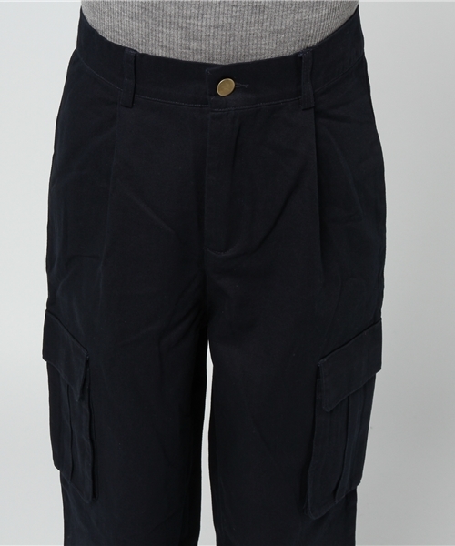 MERLOT（メルロー）の「コットンカーゴパンツ4875（カーゴパンツ・レディース・カーキ/ベージュ/ネイビー・FREE）」の7枚目の写真