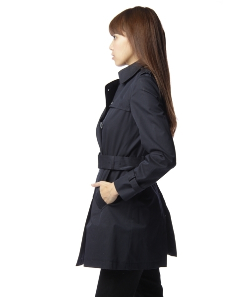 Another Edition（アナザーエディション）の「AE C チェックライナー トレンチ（トレンチコート・レディース・ベージュ/ネイビー・SMALL/MEDIUM）」の3枚目の写真