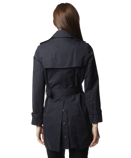 Another Edition（アナザーエディション）の「AE C チェックライナー トレンチ（トレンチコート・レディース・ベージュ/ネイビー・SMALL/MEDIUM）」の4枚目の写真