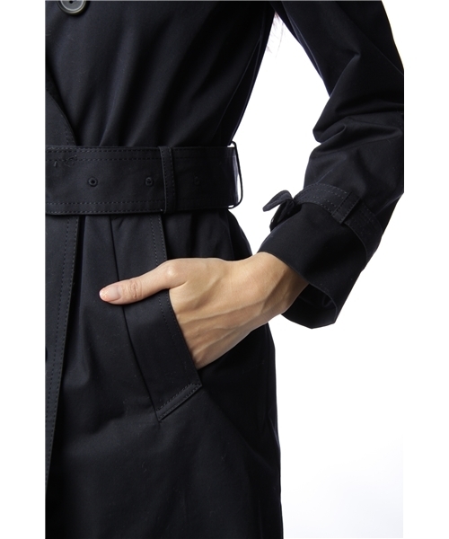 Another Edition（アナザーエディション）の「AE C チェックライナー トレンチ（トレンチコート・レディース・ベージュ/ネイビー・SMALL/MEDIUM）」の6枚目の写真