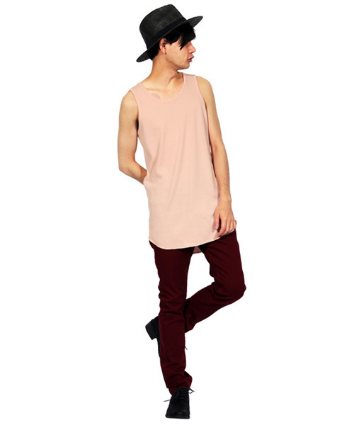 8(eight)(エイト)の「ワッフル ロング丈 タンクトップ サーマル(タンクトップ・メンズ・カーキ/ブラック/オレンジ系その他/グレー/ホワイト/ピンク・LARGE/MEDIUM)」の11枚目の写真