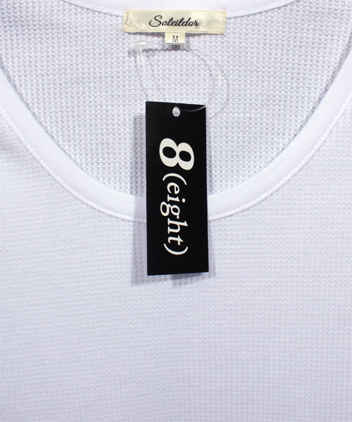 8(eight)(エイト)の「ワッフル ロング丈 タンクトップ サーマル(タンクトップ・メンズ・カーキ/ブラック/オレンジ系その他/グレー/ホワイト/ピンク・LARGE/MEDIUM)」の13枚目の写真