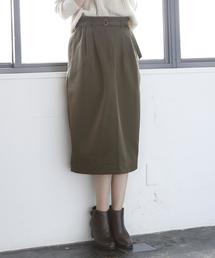 coen | 【手洗いできる】裏起毛ウエストベルトスカート(スカート)