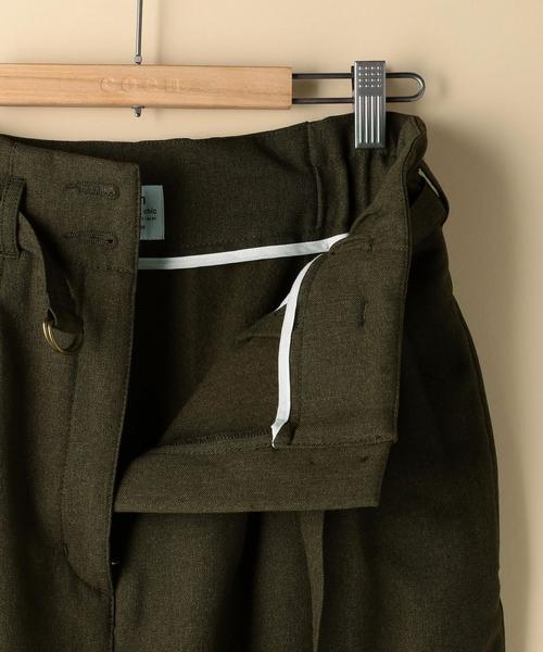 coen（コーエン）の「【手洗いできる】裏起毛ウエストベルトスカート（スカート・レディース・カーキ/ネイビー・MEDIUM/LARGE）」の6枚目の写真