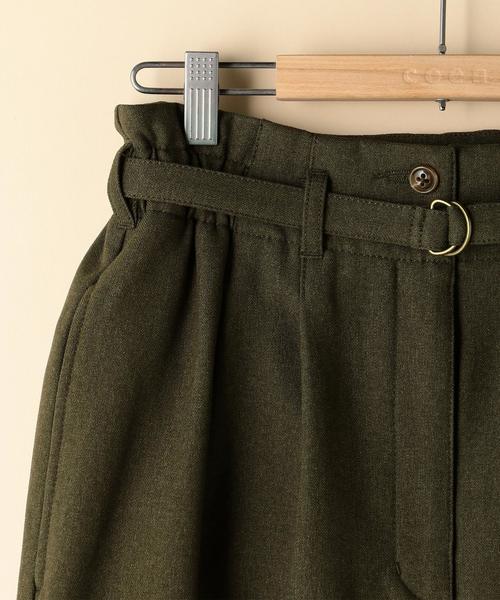coen（コーエン）の「【手洗いできる】裏起毛ウエストベルトスカート（スカート・レディース・カーキ/ネイビー・MEDIUM/LARGE）」の7枚目の写真