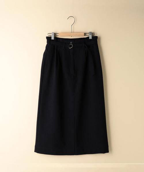 coen（コーエン）の「【手洗いできる】裏起毛ウエストベルトスカート（スカート・レディース・カーキ/ネイビー・MEDIUM/LARGE）」の9枚目の写真