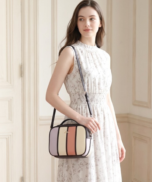 Clelia(クレリア)の「2wayマルチカラー横長ミニショルダーバッグ(ショルダーバッグ・レディース・ラベンダー/パープル系その他/ブラウン系その他/ピンク系その他・ONE SIZE)」の3枚目の写真