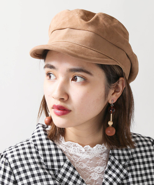 WEGO（ウィゴー）の「WEGO/マリンキャスケット（キャスケット・レディース・ブラック/ブラック系その他/キャメル・FREE）」の3枚目の写真