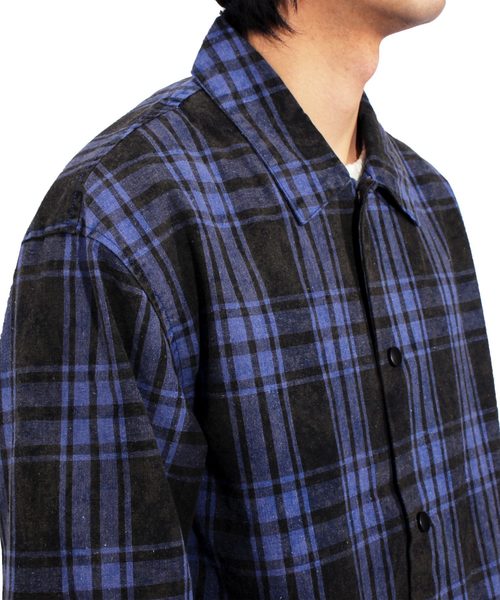 ８(eight)（エイト）の「チェック コーチジャケット ブルゾン（ブルゾン・メンズ・レッド/ブルー・MEDIUM/LARGE）」の8枚目の写真