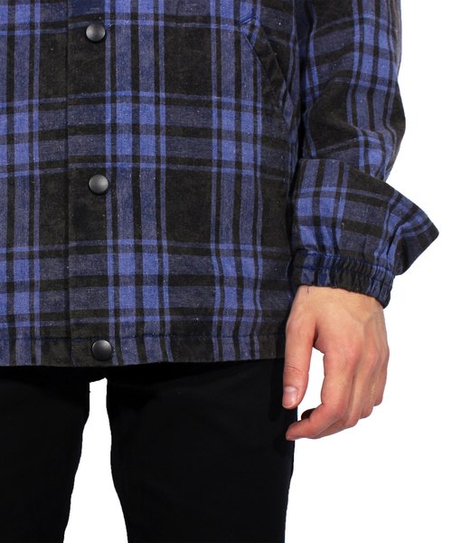 ８(eight)（エイト）の「チェック コーチジャケット ブルゾン（ブルゾン・メンズ・レッド/ブルー・MEDIUM/LARGE）」の13枚目の写真