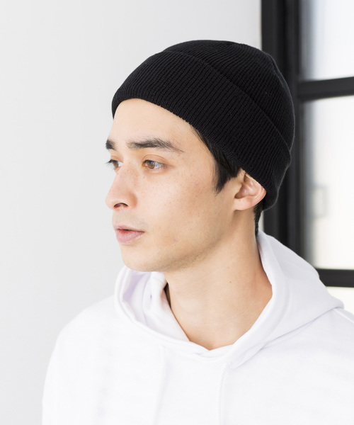 WEGO(ウィゴー)の「WEGO/ショートニットキャップ(ニットキャップ/ビーニー・メンズ・マスタード/グレー/ブラック・FREE)」の2枚目の写真