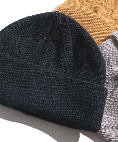 WEGO(ウィゴー)の「WEGO/ショートニットキャップ(ニットキャップ/ビーニー・メンズ・マスタード/グレー/ブラック・FREE)」の6枚目の写真