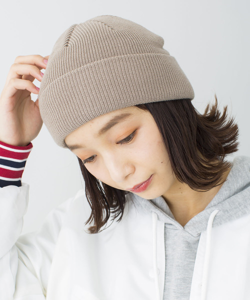 WEGO(ウィゴー)の「WEGO/ショートニットキャップ(ニットキャップ/ビーニー・メンズ・マスタード/グレー/ブラック・FREE)」の5枚目の写真