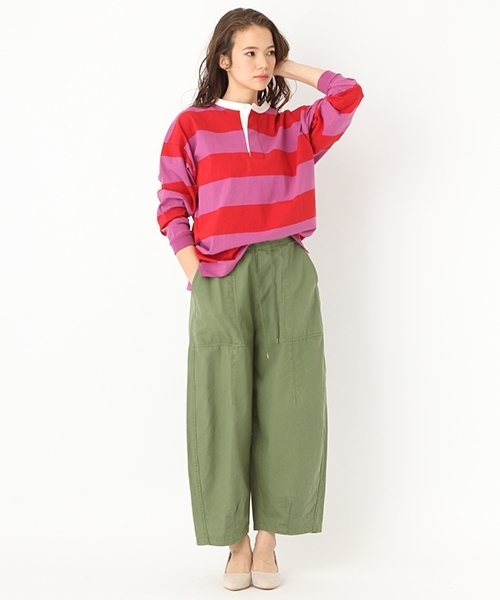 niko and...（ニコアンド）の「オリジナル空紡糸ボーダーラガーシャツ（Tシャツ/カットソー・レディース・ブラック/イエロー/レッド/ネイビー・LARGE/MEDIUM）」の16枚目の写真