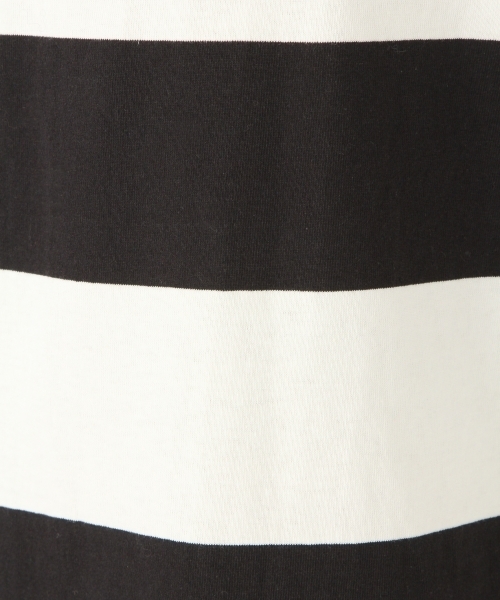 niko and...（ニコアンド）の「オリジナル空紡糸ボーダーラガーシャツ（Tシャツ/カットソー・レディース・ブラック/イエロー/レッド/ネイビー・LARGE/MEDIUM）」の7枚目の写真