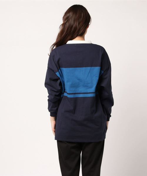 niko and...（ニコアンド）の「オリジナル空紡糸ボーダーラガーシャツ（Tシャツ/カットソー・レディース・ブラック/イエロー/レッド/ネイビー・LARGE/MEDIUM）」の5枚目の写真